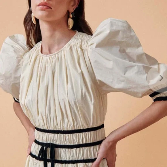 Hunter Bell Rene Dress Ivory size 4 - Picture 3 of 10